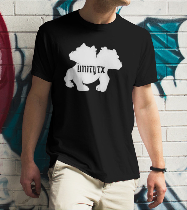 Unitytx Bulldog Silhouette Twins T-Shirt