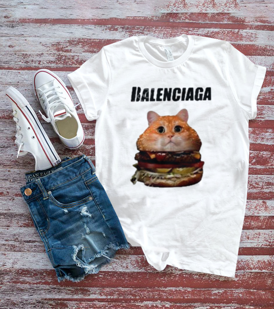 Balenciaga Burger Cat Hot T-Shirt