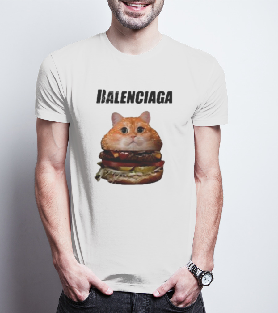 Balenciaga Burger Cat Hot T-Shirt