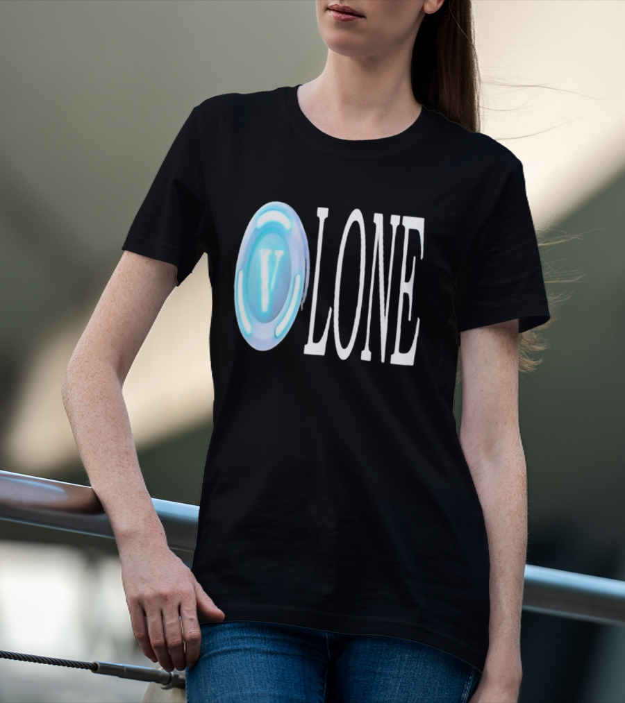 Bussinapparelco Vlone Vbuck Coin Icon And Text T-Shirt