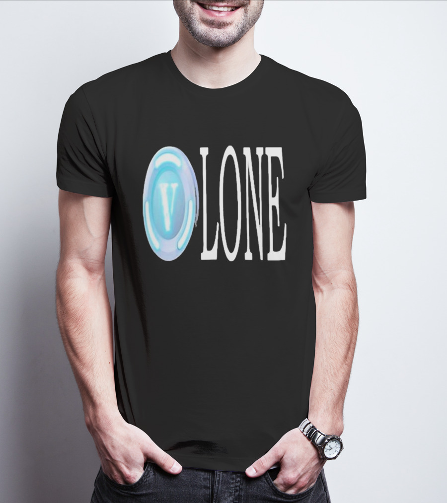 Bussinapparelco Vlone Vbuck Coin Icon And Text T-Shirt