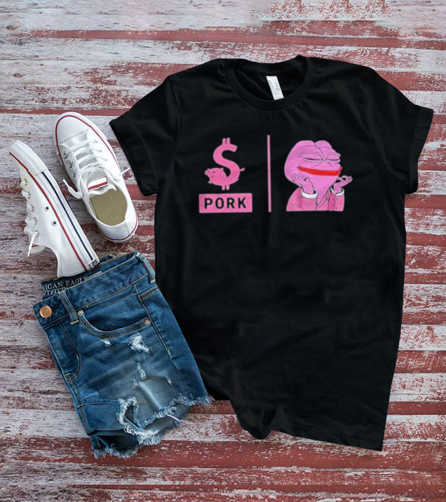 Pork $pork Pepe Meme Pink Frog T-Shirt
