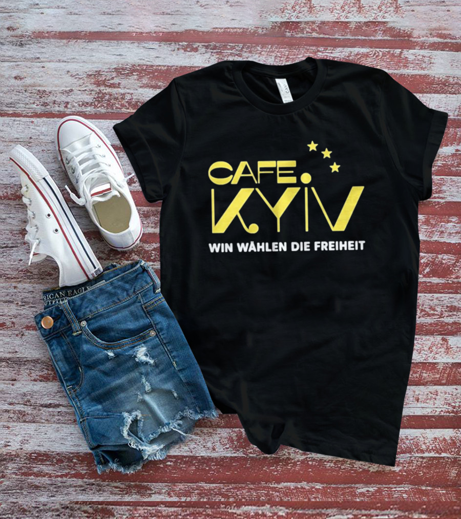 CAFE KYIV Win Wahlen Die Freiheit Vintage Stars T-Shirt