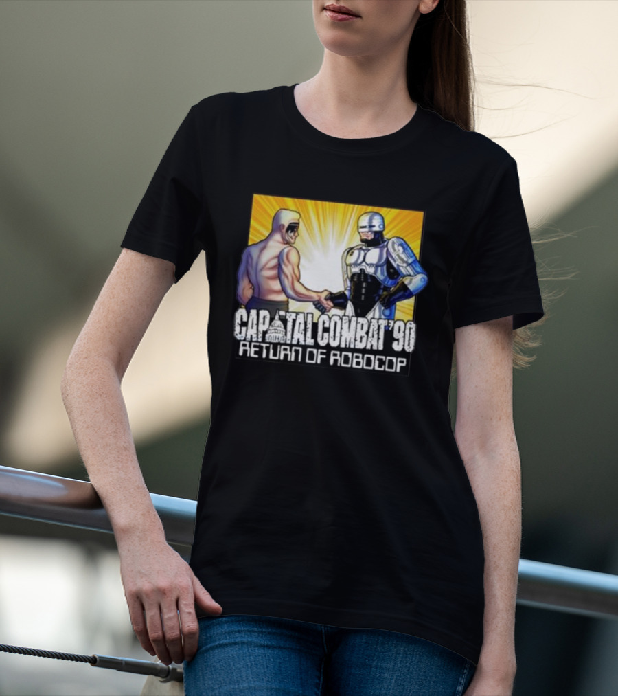 Capital Combat '90 Return Of Robocop Wrestling Encounter T-Shirt