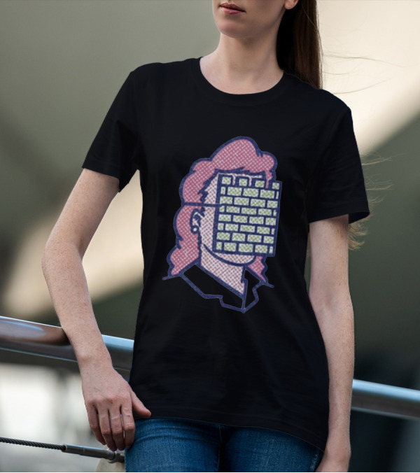 Castleface Records Gal Friday Brick Wall Face Mullet T-Shirt