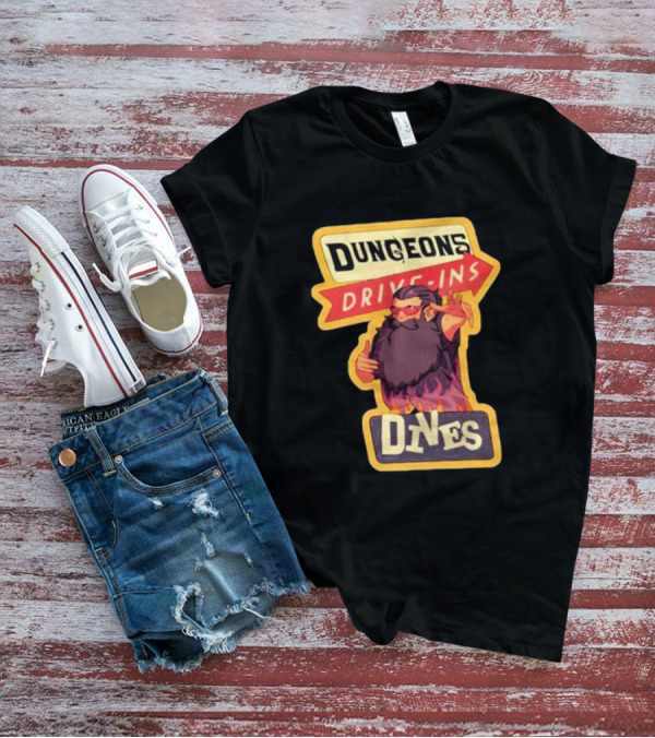 Dungeons Drive-Ins Dives Catskullery Senshi T-Shirt