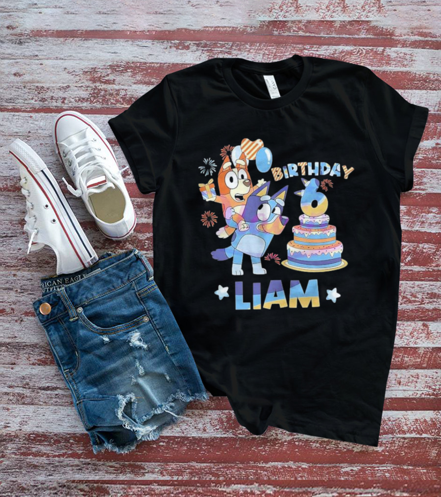 Birthday 6 Liam Funny It's My Birthday T-Shirt