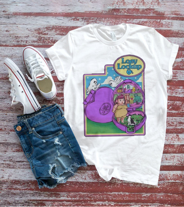 Loey Lane Loey Lockup Heart-Shaped Haunted Toy With Ghosts And Puppy T-Shirt