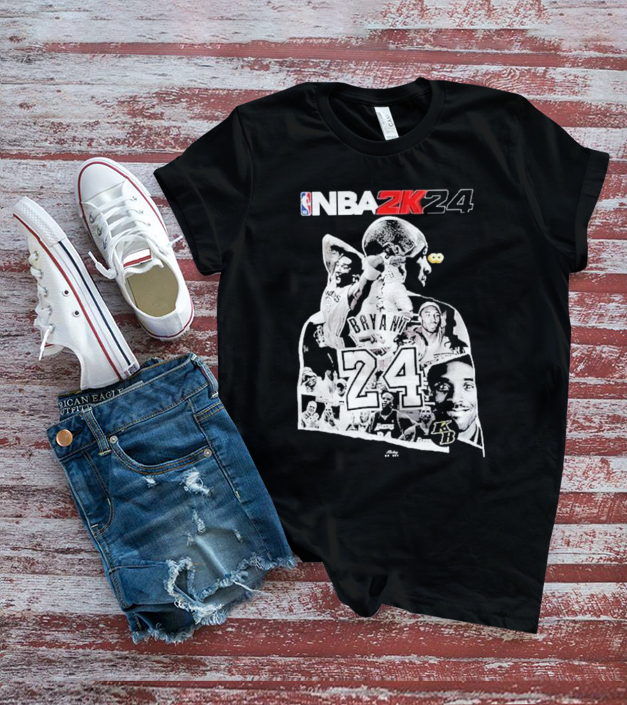 NBA 2K24 Mamba Day Kobe Bryant 24 08 24 Two Sides T-Shirt