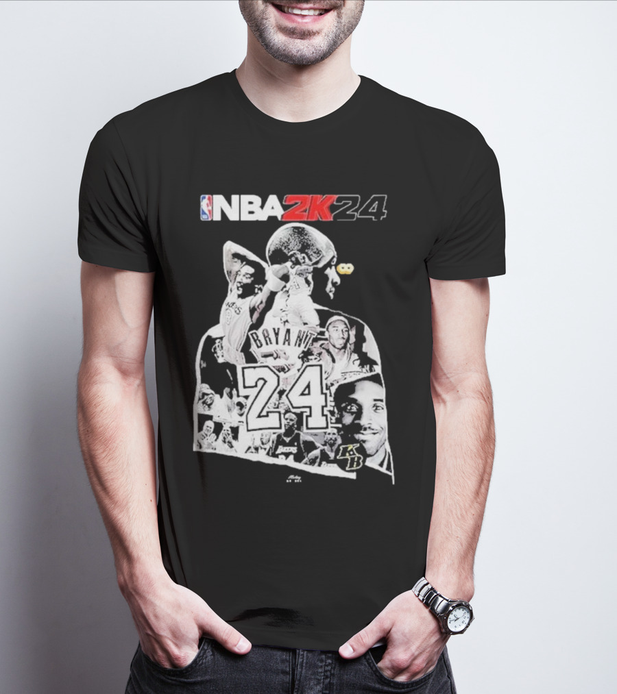 NBA 2K24 Mamba Day Kobe Bryant 24 08 24 Two Sides T-Shirt