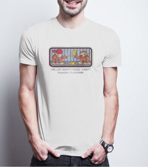 Yellow Snow Cones Aren’t Banana Flavored Funny Monkeys Prison Scene T-Shirt