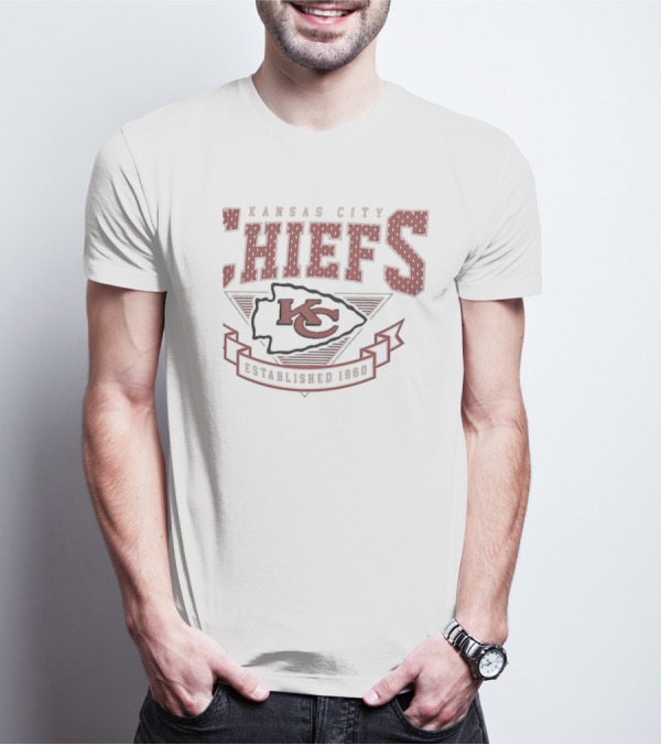 Kansas City Chiefs Established 1960 Retro Team Logo Starter 80s T-Shirt