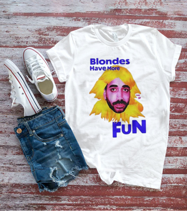 Blondes Have More Fun Face Yellow Hair T-Shirt