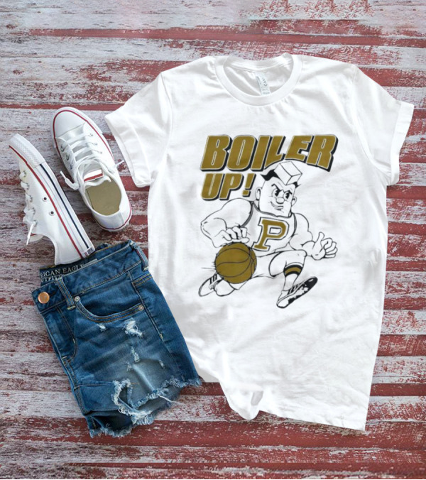 BOILER UP Basketball 70's Mascot P T-Shirt