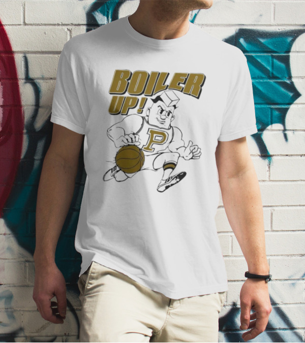 BOILER UP Basketball 70's Mascot P T-Shirt