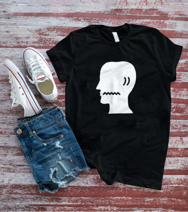 Brain Dead Head Profile Icon With Zigzag Mouth T-Shirt