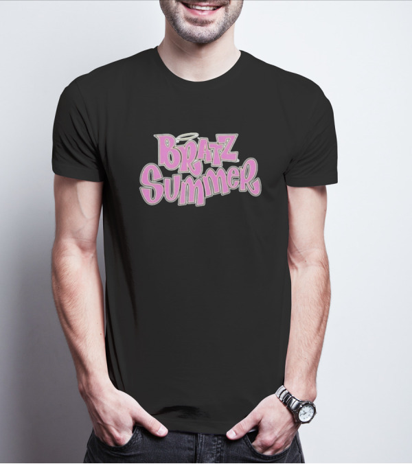 Bratz Summer Pink Graffiti Style With Angel Halo T-Shirt