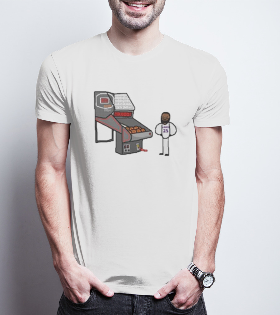 Bron 40k NBA Basketball Shooting Machine 23 T-Shirt