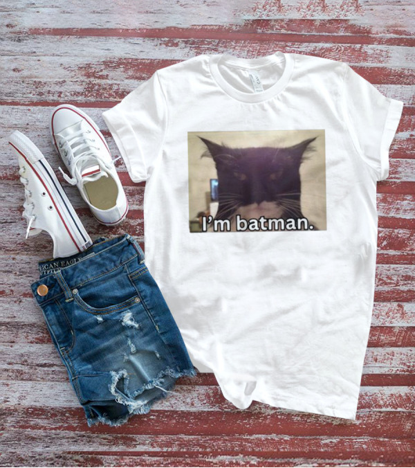 Bruh I'm Batman Cat Meme T-Shirt