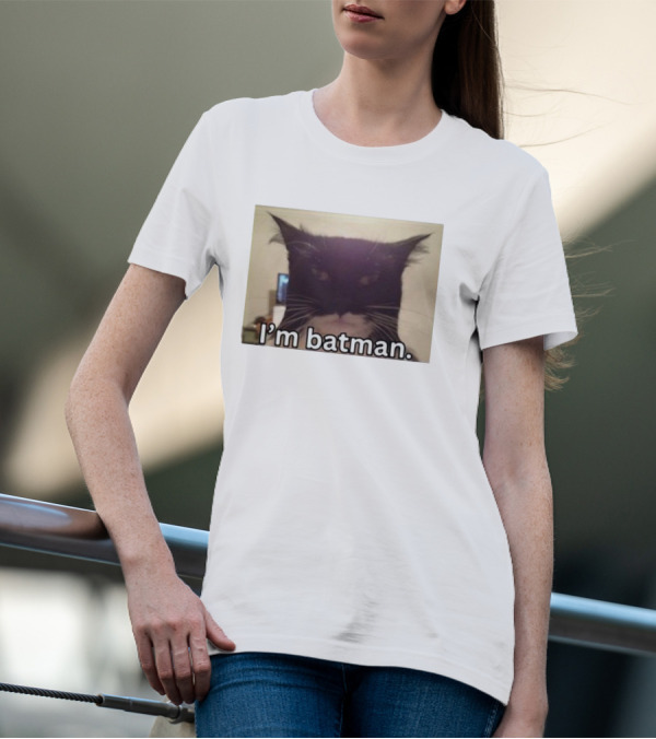 Bruh I'm Batman Cat Meme T-Shirt