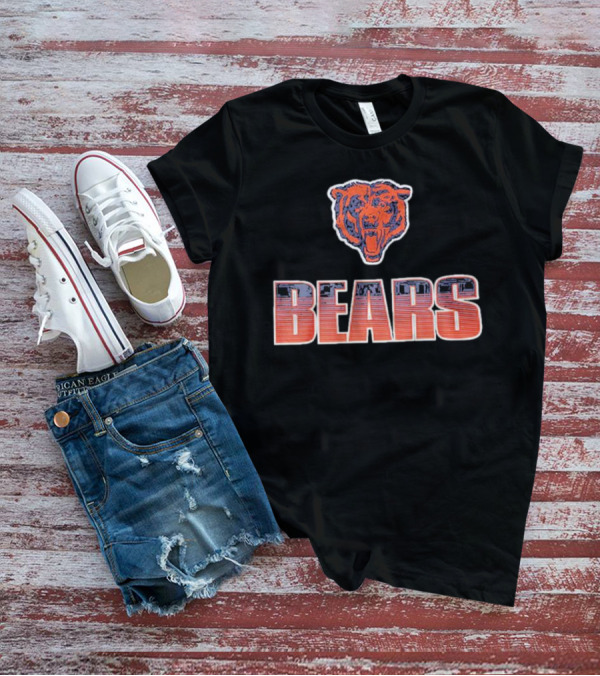 Chicago Bears Vintage Bears Logo Allover T-Shirt