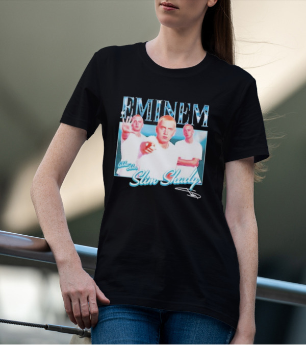 Eminem Eminem Chka Chka Slim Shady Trio Image T-Shirt