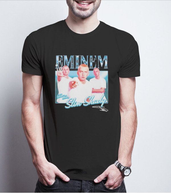 Eminem Eminem Chka Chka Slim Shady Trio Image T-Shirt