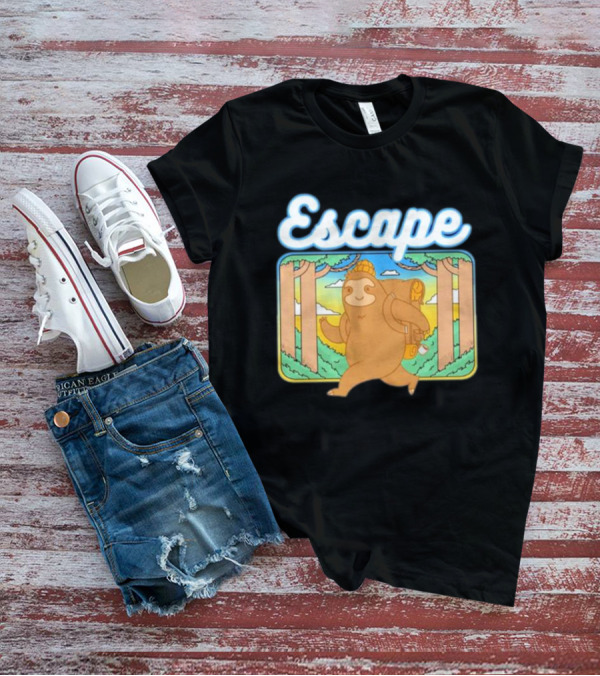 Escape The Ordinary Sloth Walking Through Nature T-Shirt