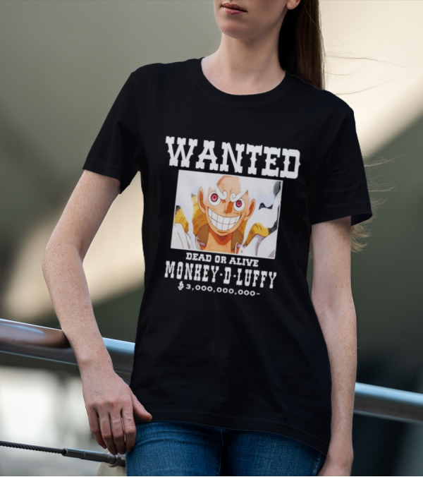 Wanted Dead Or Alive Monkey-D-Luffy $3,000,000,000 Funnyahhtees T-Shirt