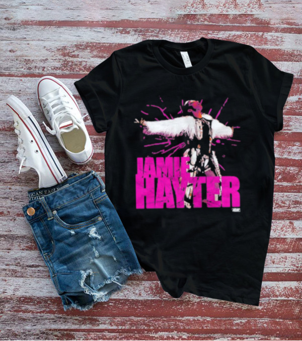 Jamie Hayter Wrestling Star Power Pose AEW Burst T-Shirt