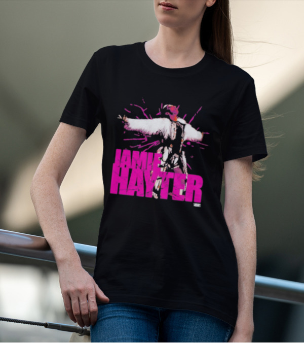 Jamie Hayter Wrestling Star Power Pose AEW Burst T-Shirt