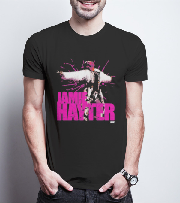 Jamie Hayter Wrestling Star Power Pose AEW Burst T-Shirt