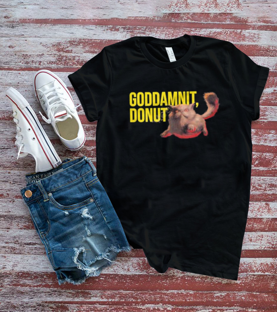 Goddamnit Donut Dungeon Crawler Carl Cat T-Shirt