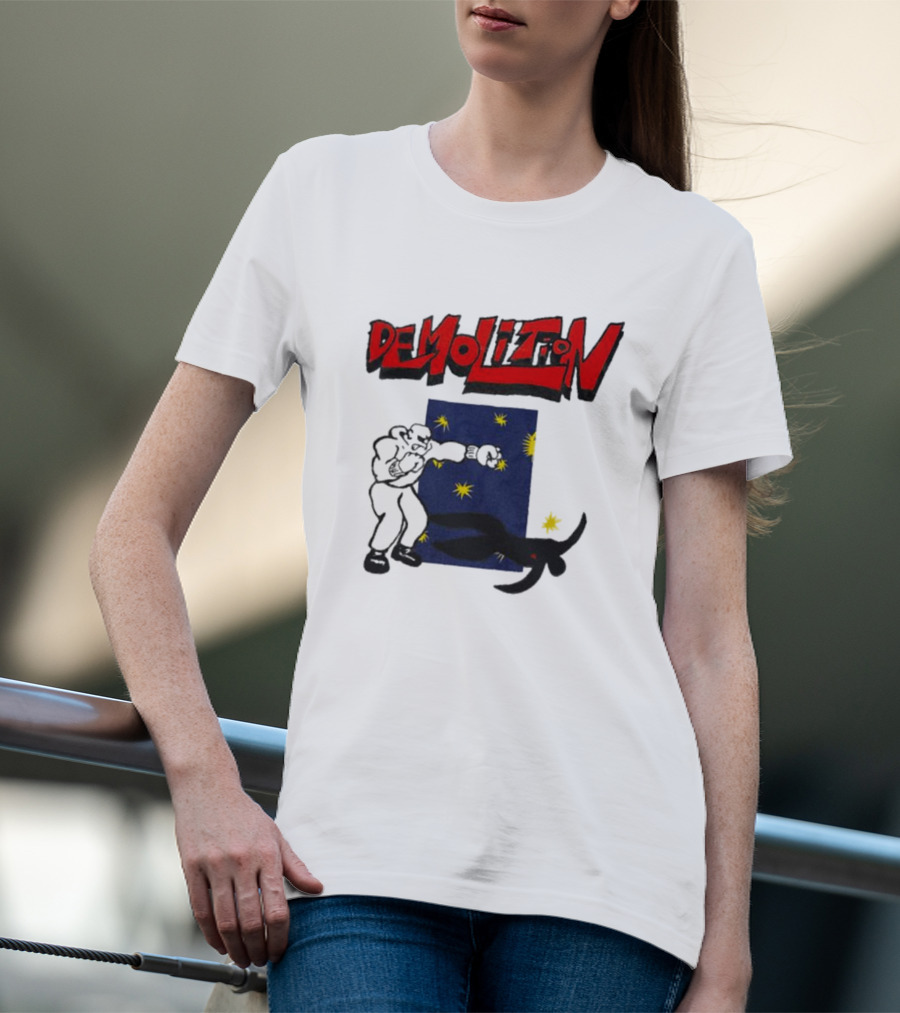 Demolition Extremely Good Boxing Punch Against Starry Night Shadow T-Shirt