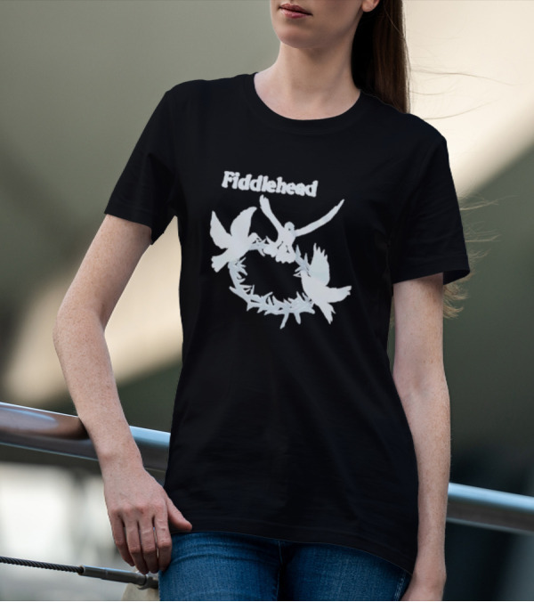 Fiddlehead White Doves In Flight Ring T-Shirt