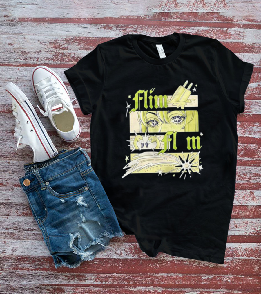 Flim Flam Popsicle Stars Anime Eyes Explosion T-Shirt