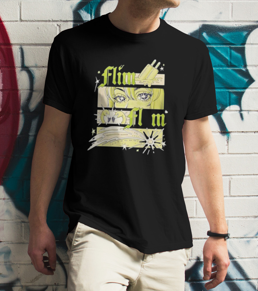 Flim Flam Popsicle Stars Anime Eyes Explosion T-Shirt
