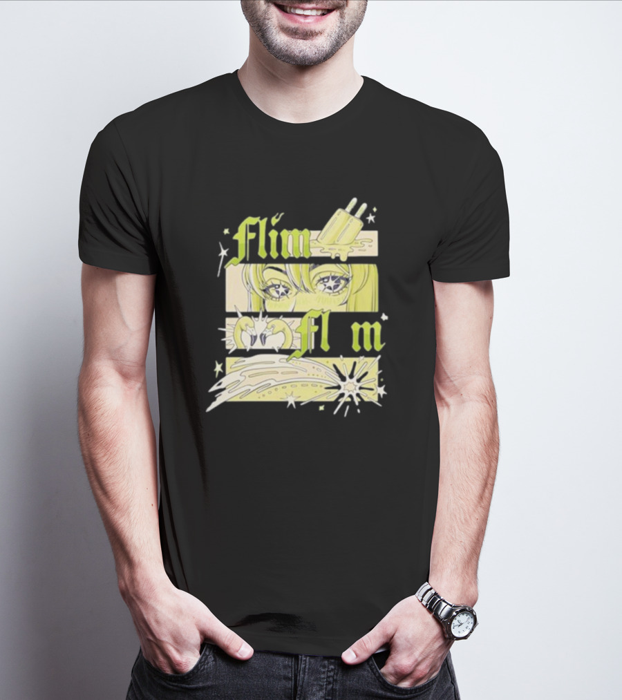 Flim Flam Popsicle Stars Anime Eyes Explosion T-Shirt
