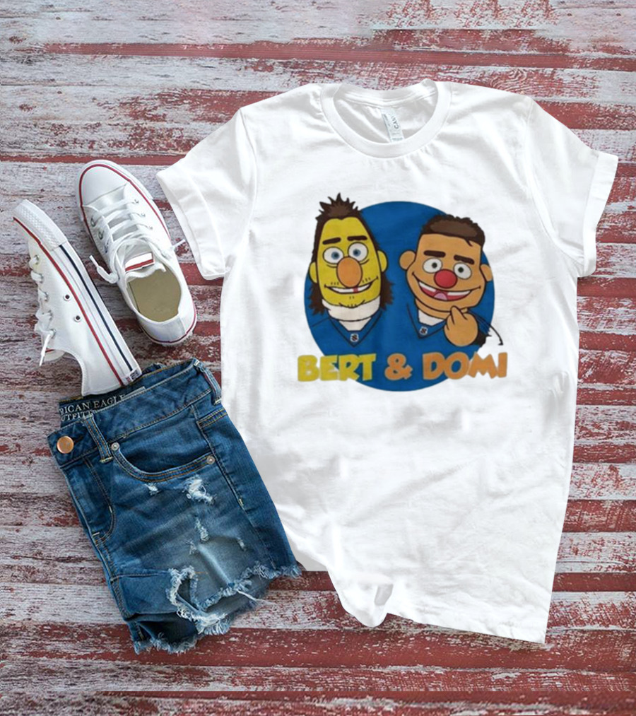 Bert And Domi Flowbuds Logo Cartoon T-Shirt