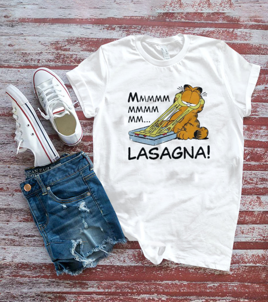 Garfield Mmmmmmmm MM Lasagna T-Shirt