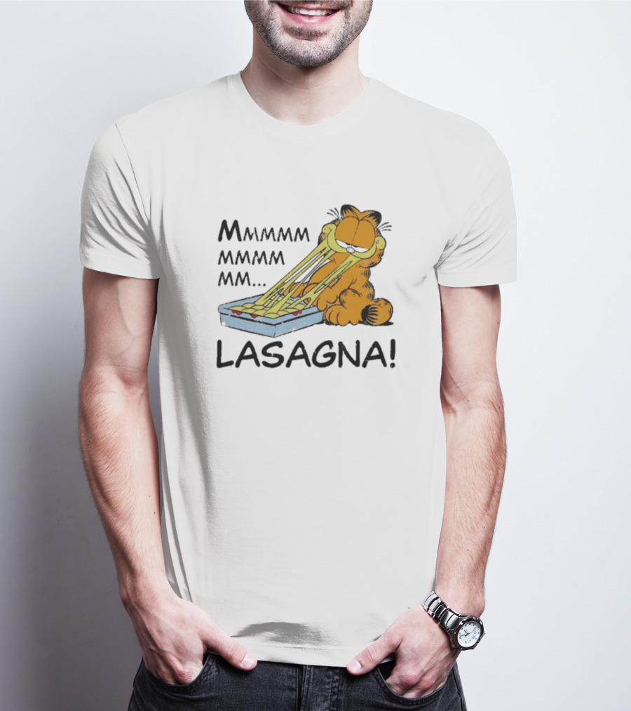 Garfield Mmmmmmmm MM Lasagna T-Shirt