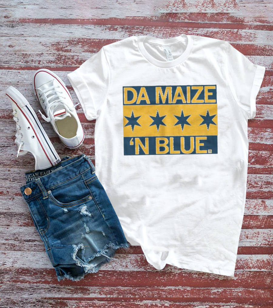 Da Maize N Blue Four Stars T-Shirt