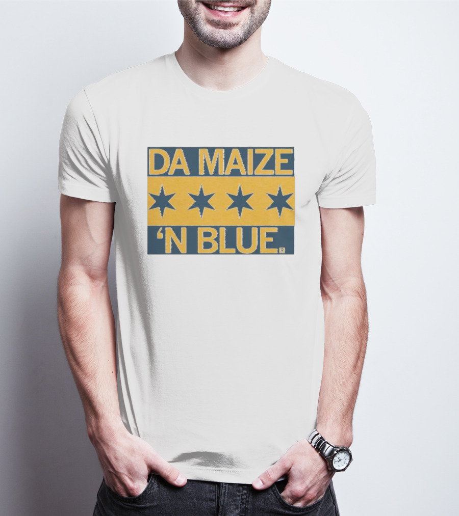 Da Maize N Blue Four Stars T-Shirt