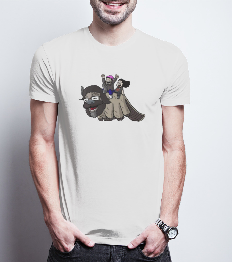 Dave Wonder Bearded Beauties Flying Creature Friends T-Shirt