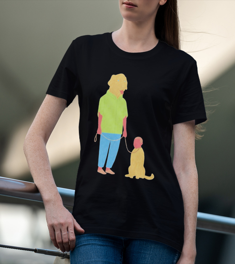 Dogswap Staselė Jakunskaitė Human Dog Head Swap T-Shirt