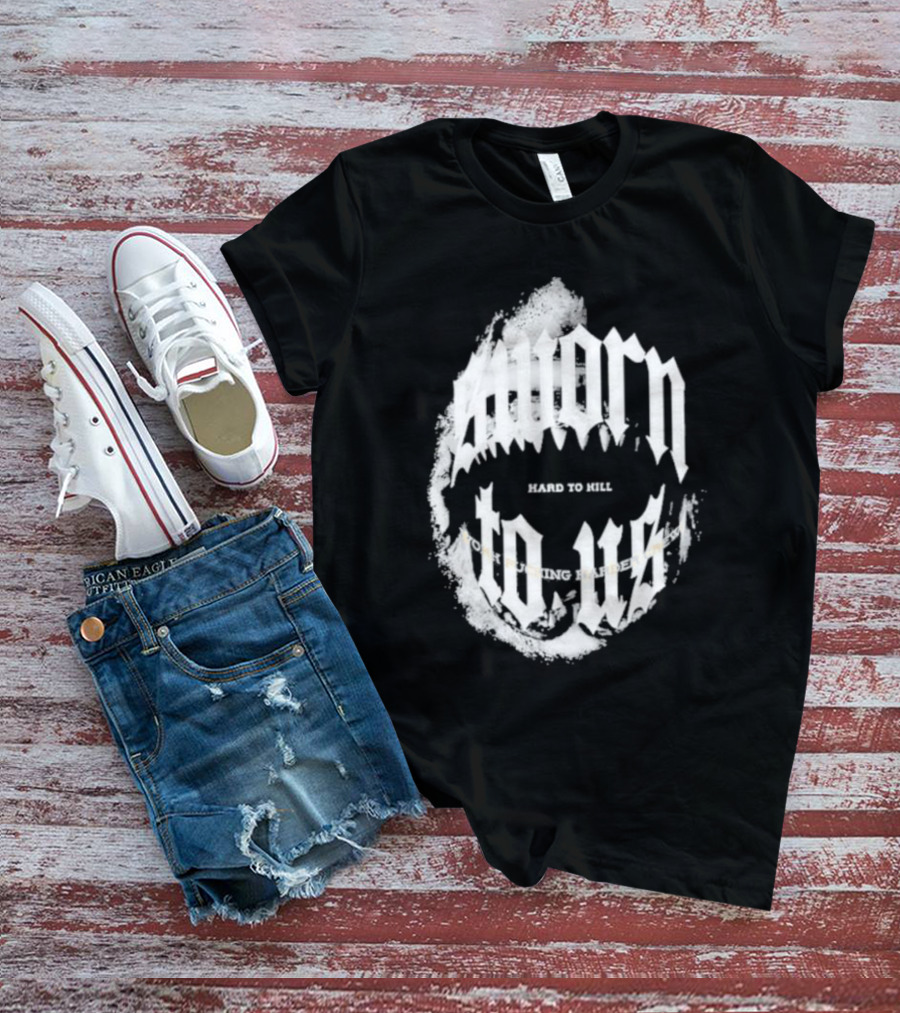 Doknowsworld Sworn To Us Hard To Kill Black Print T-Shirt