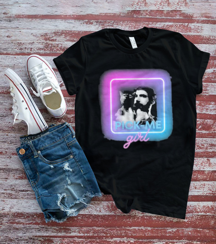 Pick Me Girl Neon Cat Square T-Shirt