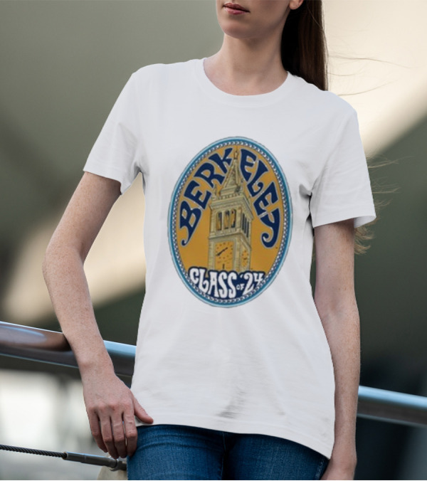 Berkeley Class Of 24 Sather Tower Oval T-Shirt
