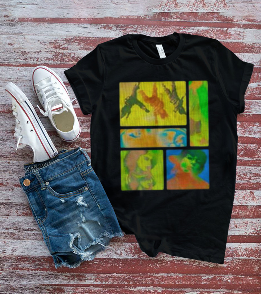 Billie Eilish Birds Of A Feather Collage Thermal Multicolor Portraits T-Shirt