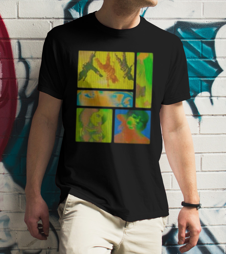 Billie Eilish Birds Of A Feather Collage Thermal Multicolor Portraits T-Shirt